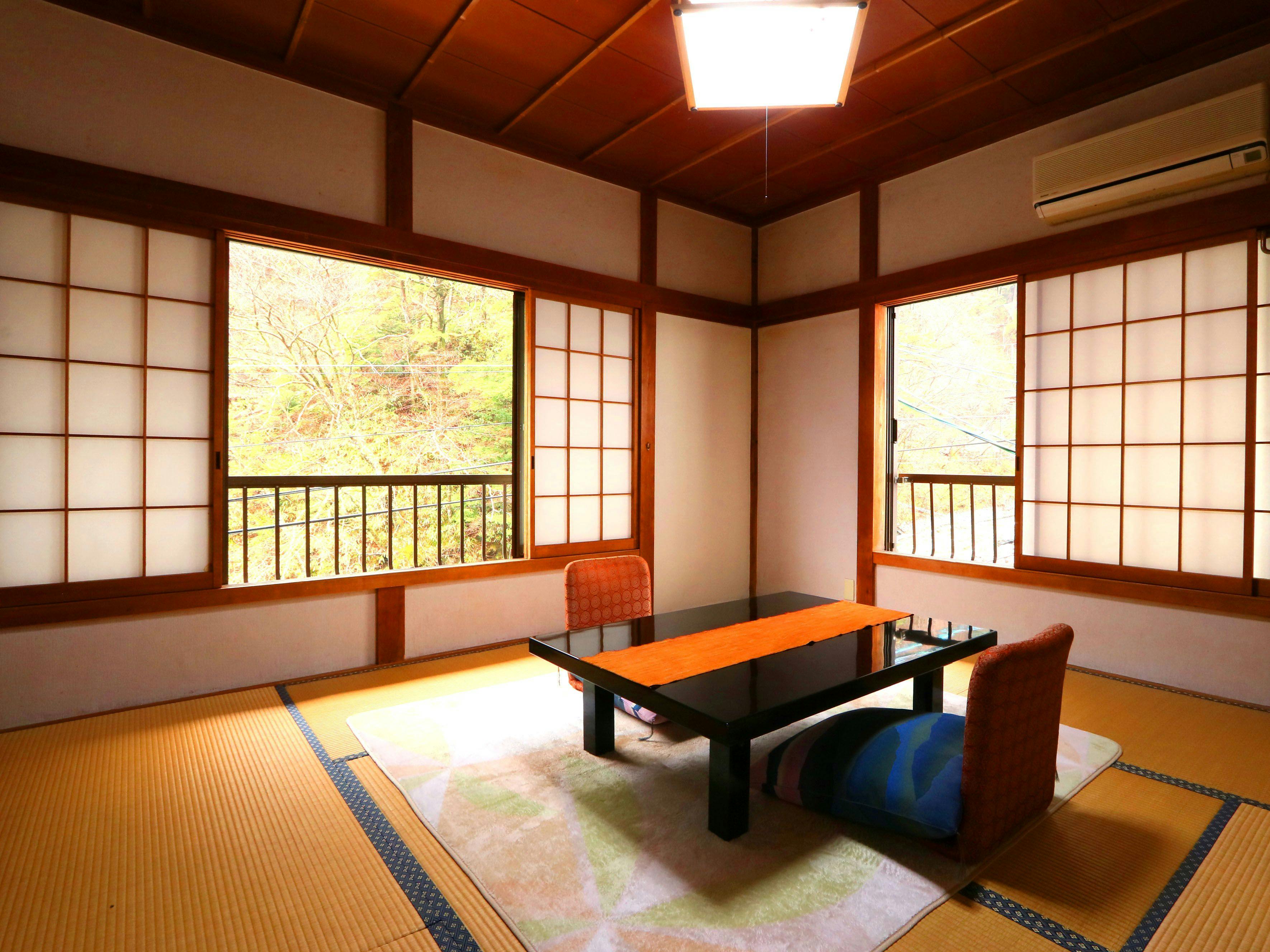 Kamar bergaya Jepang 8 tatami ● Nikmati keindahan alam Umegashima.