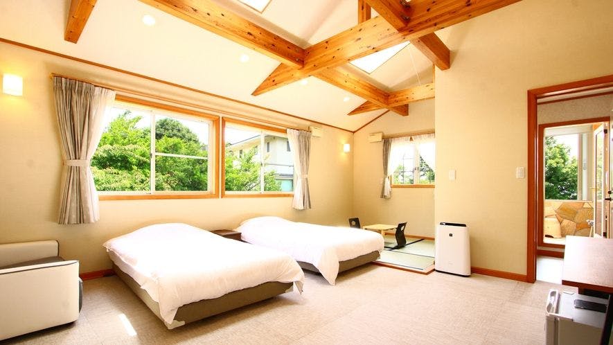 2F Twin◆ห้องพักเตียงคู่แบบญี่ปุ่นและตะวันตก