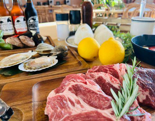 手ぶらBBQ食材(一例)