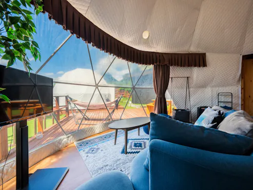 <湊 MINATO>ภายในเต็นท์โดม