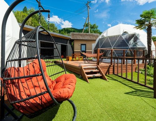 ＜湊 MINATO＞ドームテント内