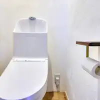 Toilet bergaya barat dengan bidet.