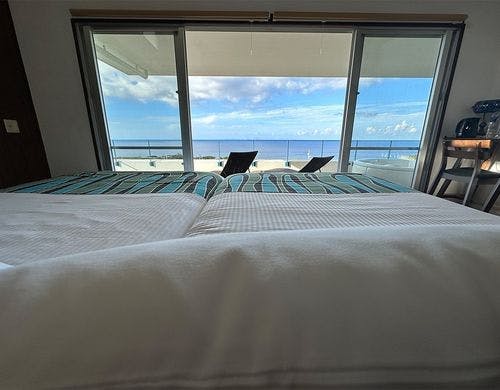 ベットからの景色