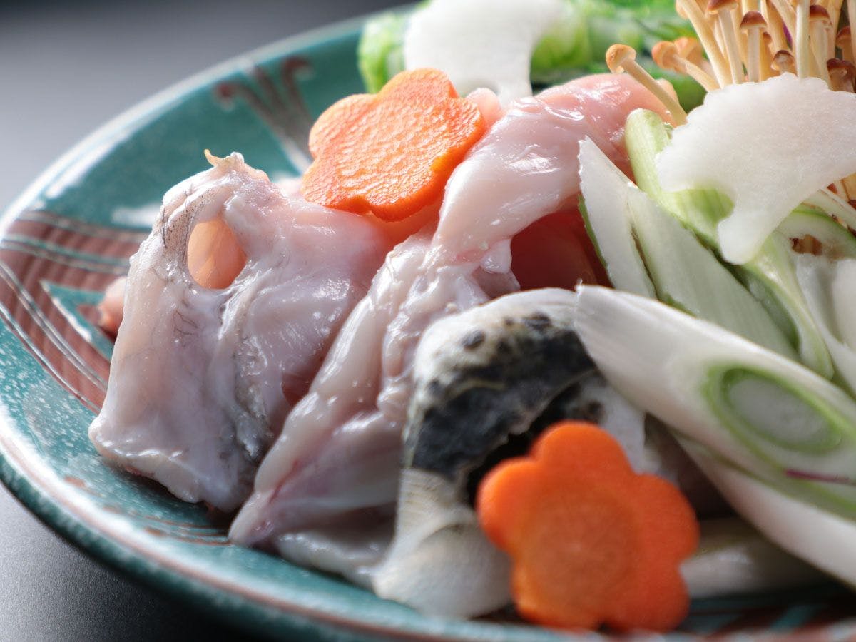 อาหาร: เท็ตจิริ (หม้อไฟปลาปักเป้า) *ภาพถ่ายสำหรับ 2 ท่าน