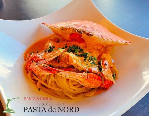 渡り蟹のクリームパスタ