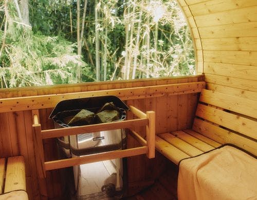 開放的なプライベートサウナ
