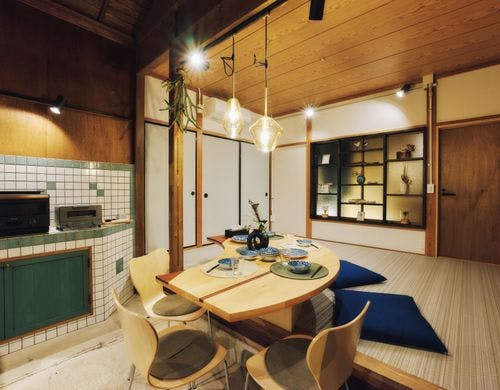 ペットと寝れるラウンジスペース