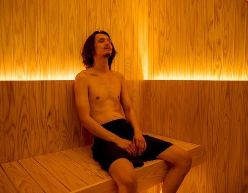 全てのお部屋に個室サウナがございます。