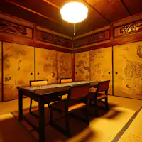 【ห้องรับประทานอาหารส่วนตัว】บานเลื่อนเป็นของปีโชวะที่ 40