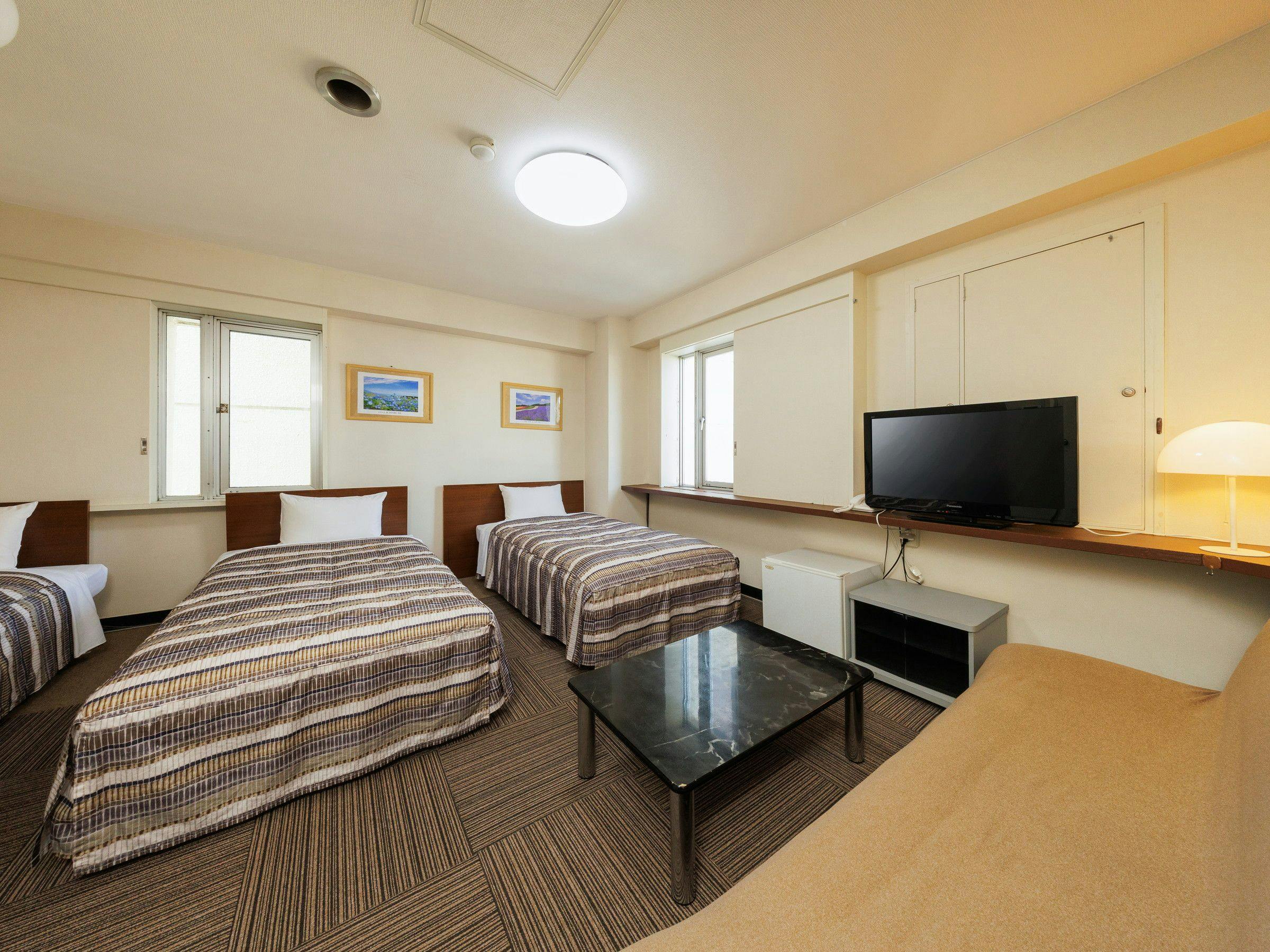 【ปลอดบุหรี่】ห้องพักแบบทริปเปิล