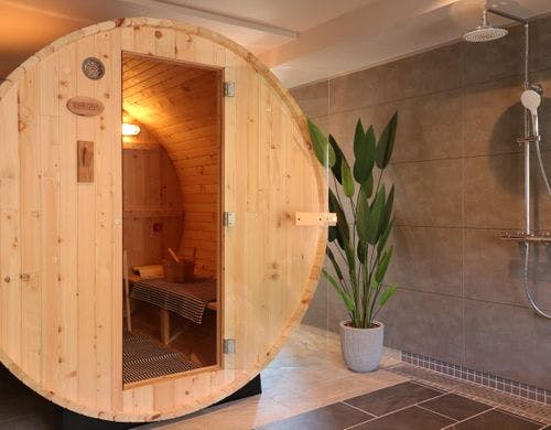 プライベートサウナで寛ぎのひと時を