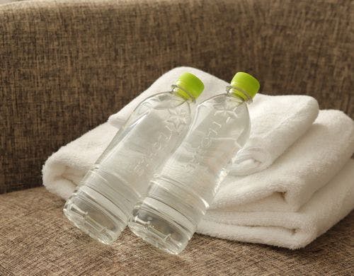 サウナに入る前にしっかり水分補給