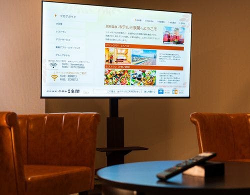 65インチTV（ミラーリング、Netflix 対応）