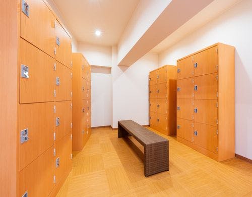 ６階大浴場　脱衣所