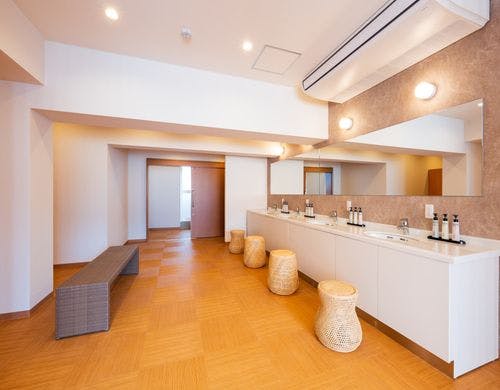 ６階大浴場　脱衣所