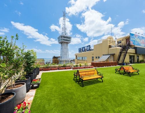 9階　展望デッキ 　屋上庭園