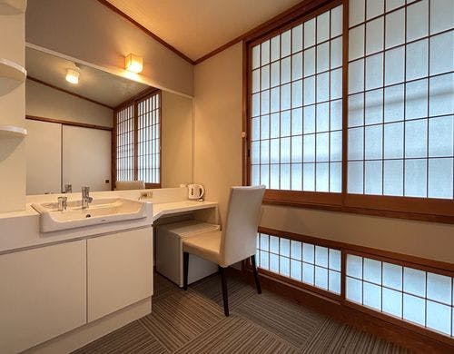 各客室に洗面台あり