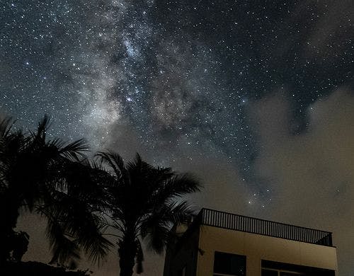 天気の良い日には天の川も