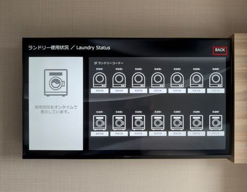 ランドリー混雑状況