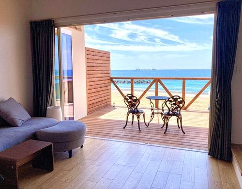 オーシャンフロントの部屋