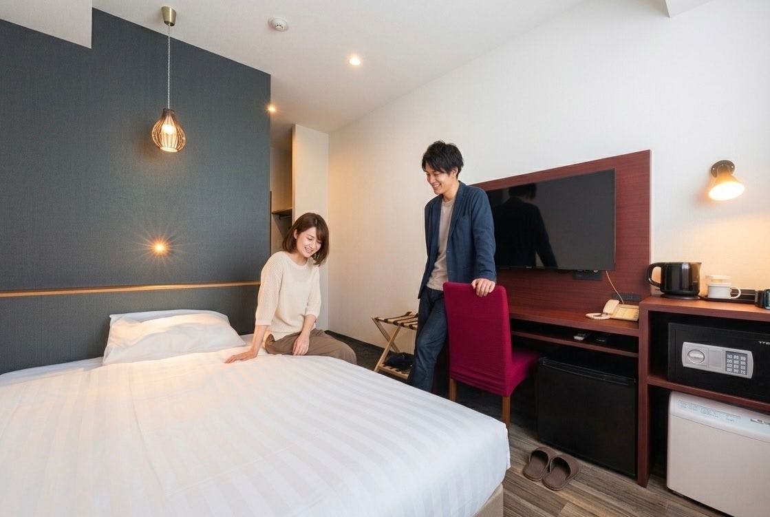 ห้องเดี่ยวสามารถเข้าพักได้ 2 ท่าน