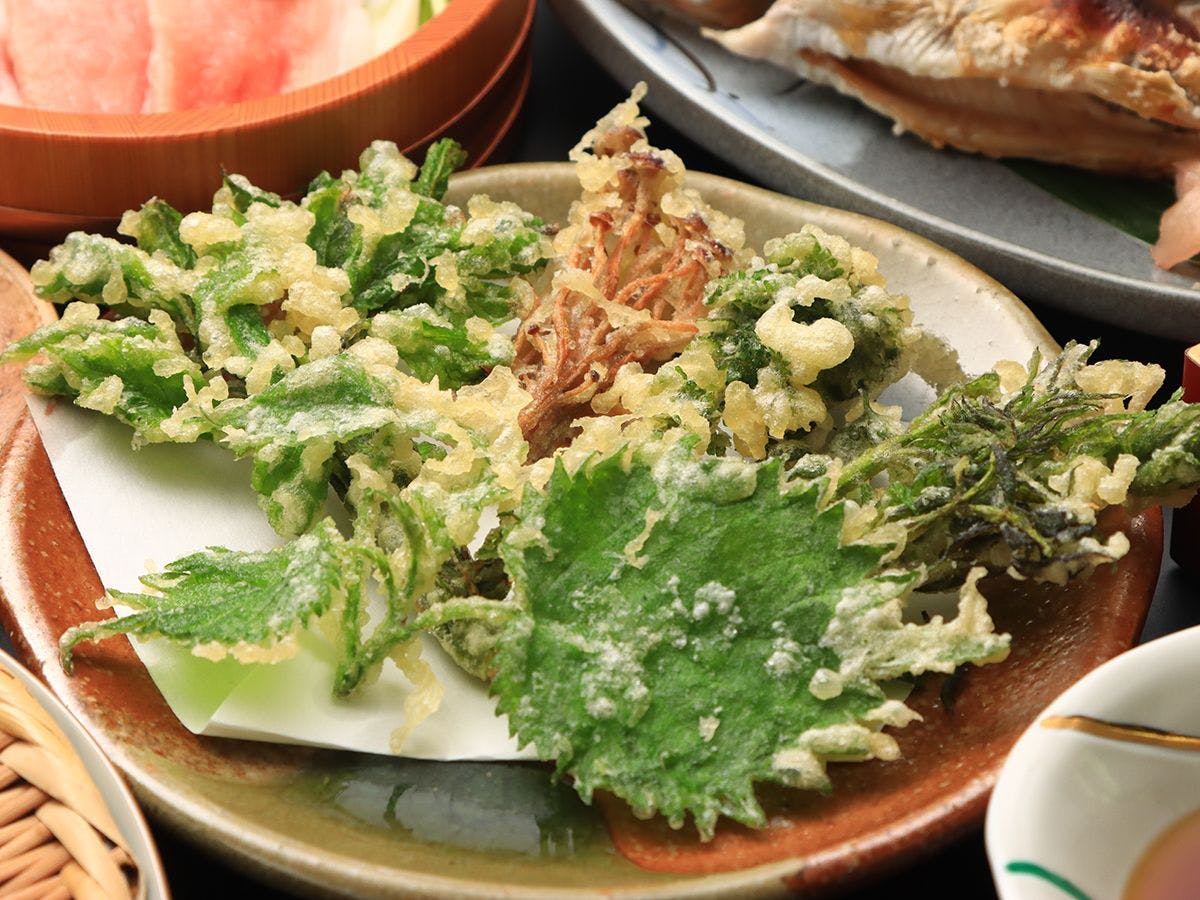【อาหาร】 ของทอดมื้อเย็น เทมปุระตามฤดูกาล