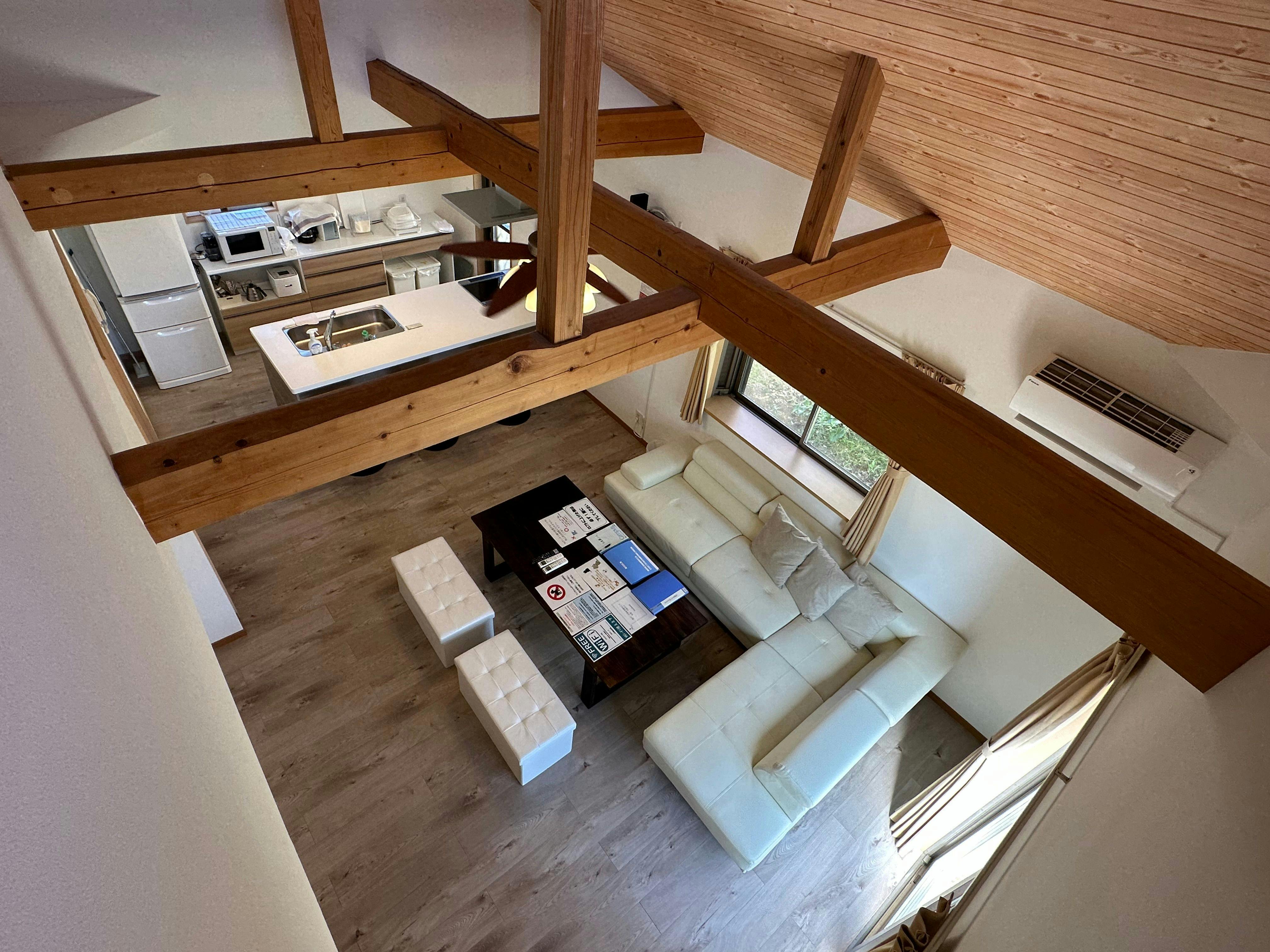Living room view from the loft
