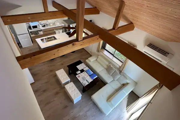 Living room view from the loft