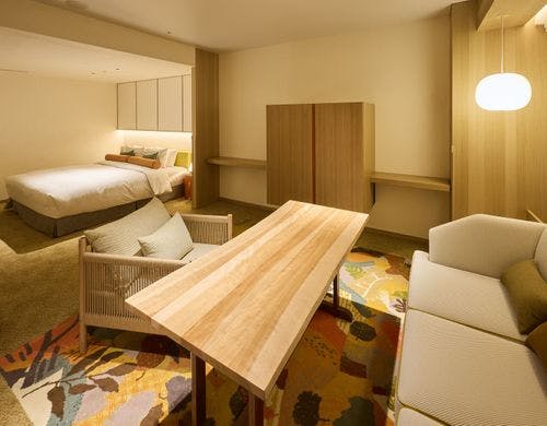 客室により異なるプラザキングのバスルーム