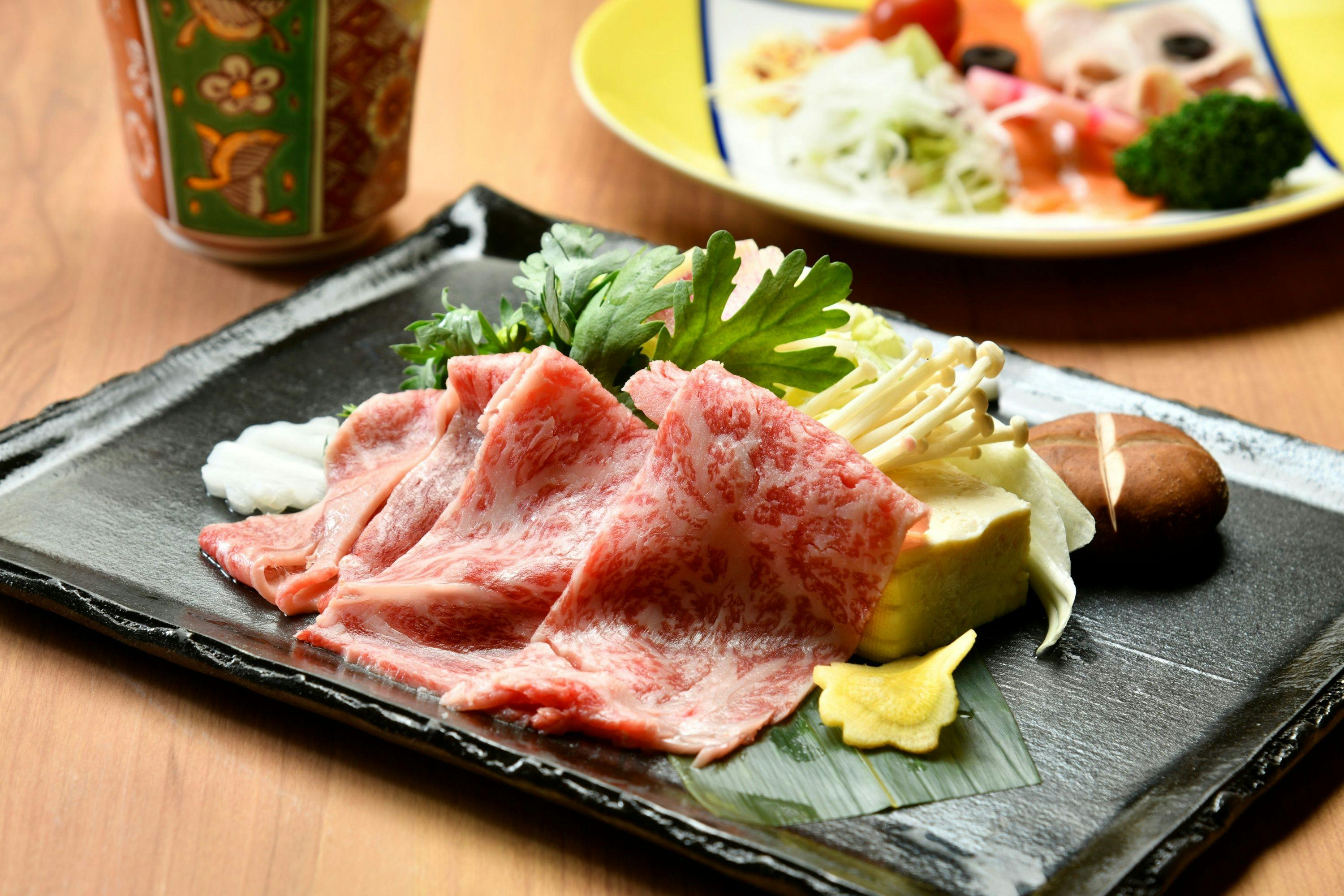 定山渓 花もみじ - 【夕食：四ツ星コース】黒毛和牛、お造り、蟹料理