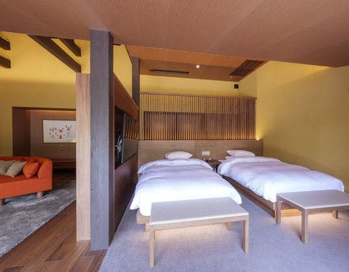 桜殿スイート「灯」ベッドルーム