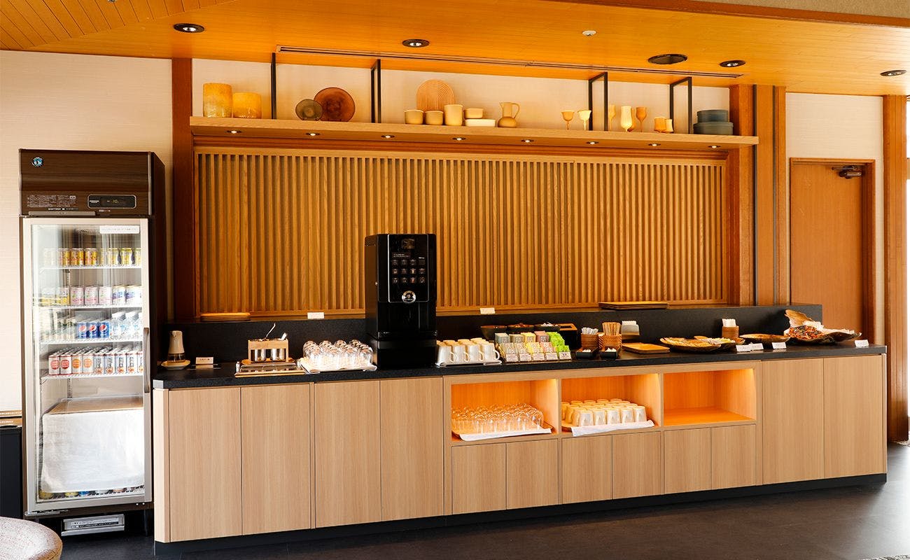 「みやてらす」ドリンクコーナー