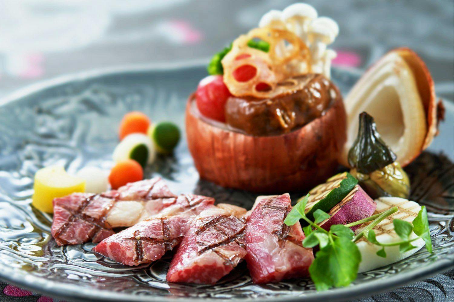 【新潟県産牛のステーキorのどぐろの塩焼き】メインのお料理を選べる！美味プラン