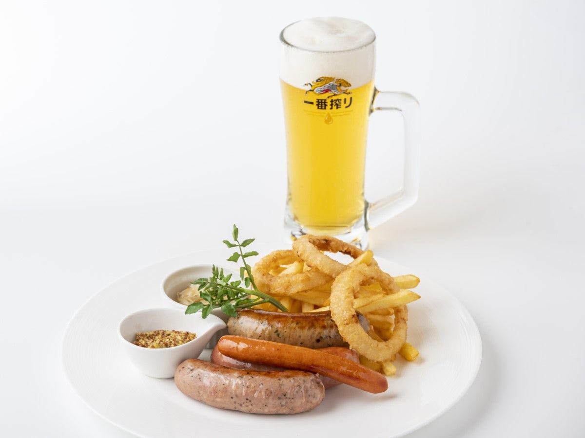 生啤酒與四種香腸