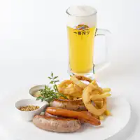 生啤酒與四種香腸