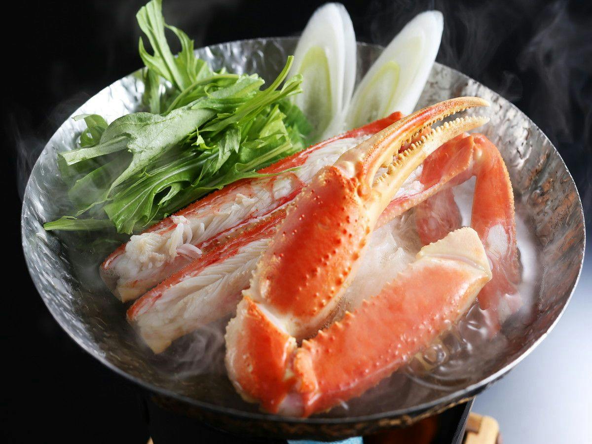 【かにづくし】お一人様につきかに1.5杯相当使用！＜夕食は部屋食＞
