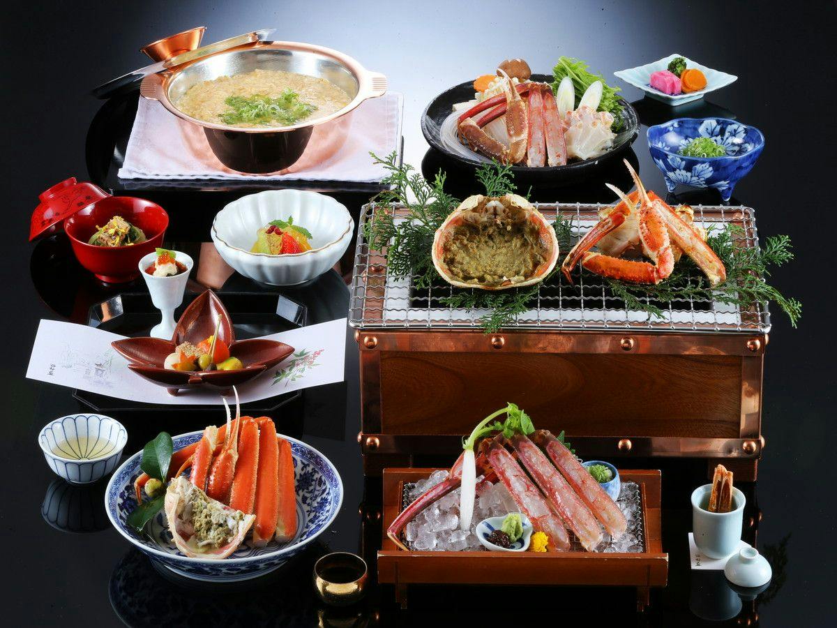 【松葉かにづくし】お一人様につき松葉かに1.5杯相当！＜夕食は個室ダイニングまたは小宴会場＞