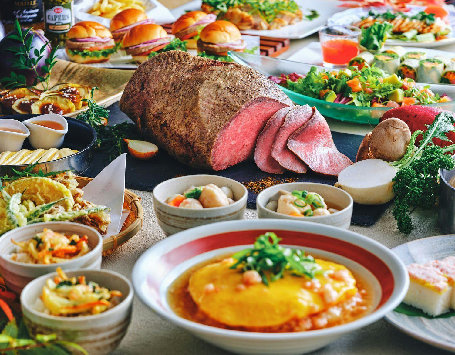 【WEB限定】ル・プレジール黒毛和牛ローストビーフ食べ放題ランチ付きプラン＜昼食付・朝食なし＞