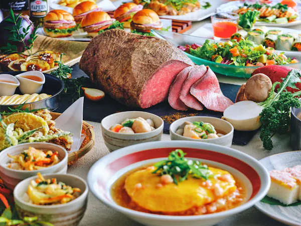 【WEB限定】ル・プレジール黒毛和牛ローストビーフ食べ放題ランチ付きプラン<昼食付・朝食なし>