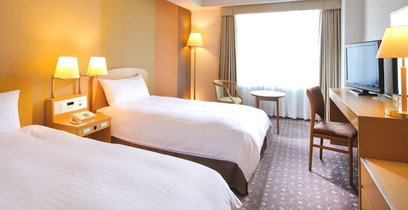 本館スタンダードフロア ラージツイン2名 禁煙 ベーシックプラン 朝食付 プラン 都ホテル 京都八条 旧 新 都ホテル 一休 Com