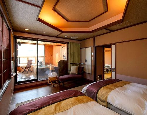 【千遊館・露天風呂付和洋室】