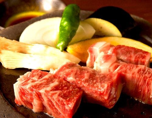 【ご夕食料理一例】信州牛の石器焼ステーキ