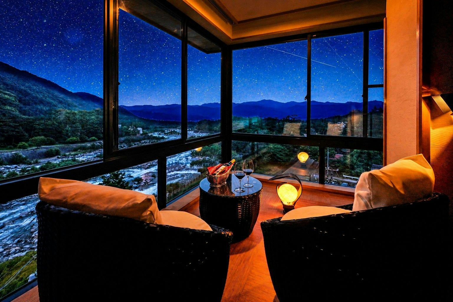 山野草の宿　二人静