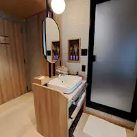 스탠다드 트윈룸 세면대.