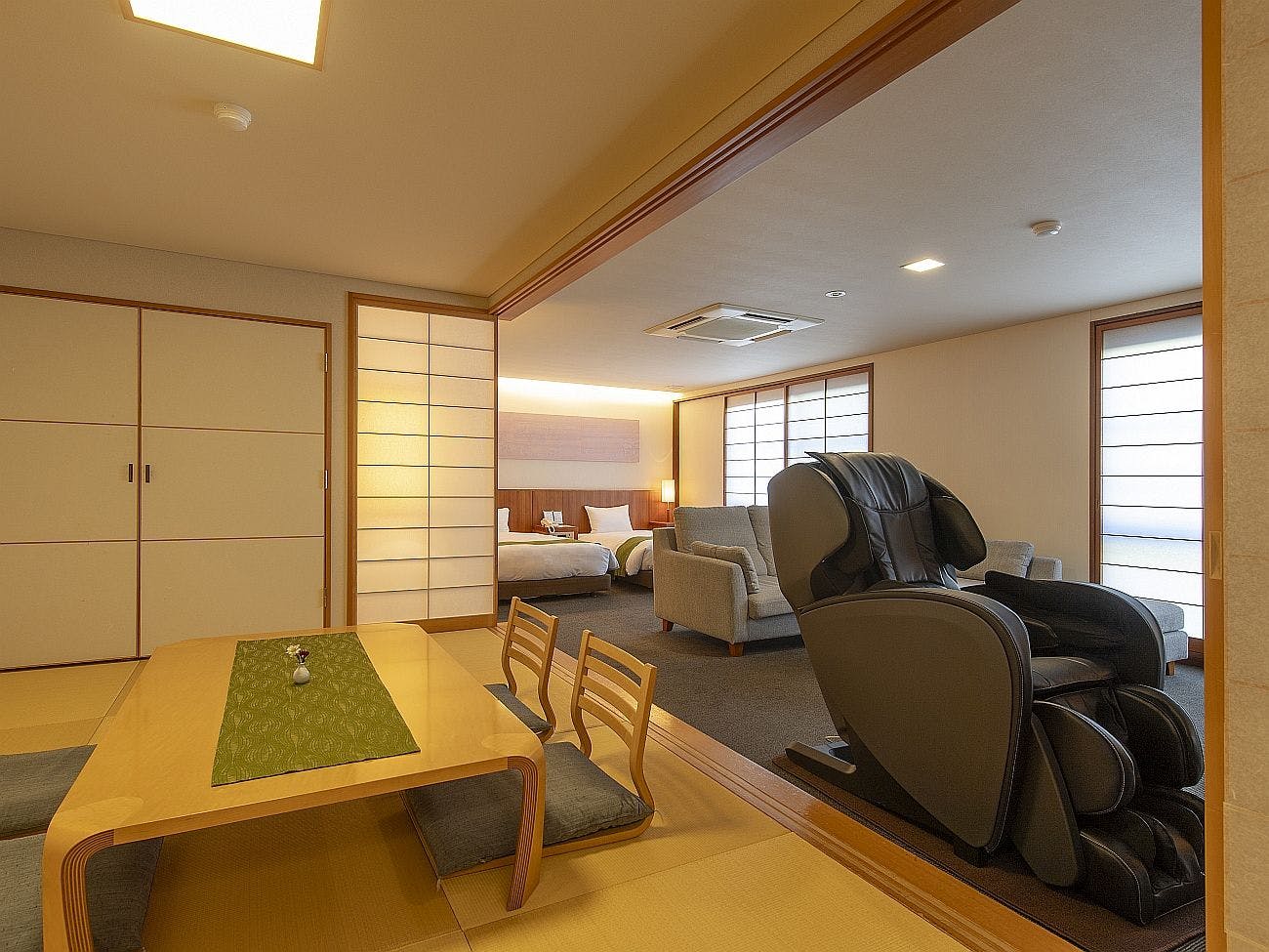 ตัวอย่างห้องสวีทแบบญี่ปุ่นและตะวันตก