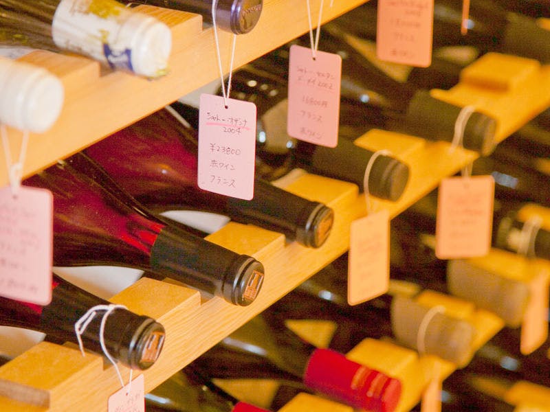 ワインセラー／常時約4～50種類ご用意。