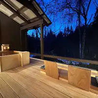 露天風呂と足湯