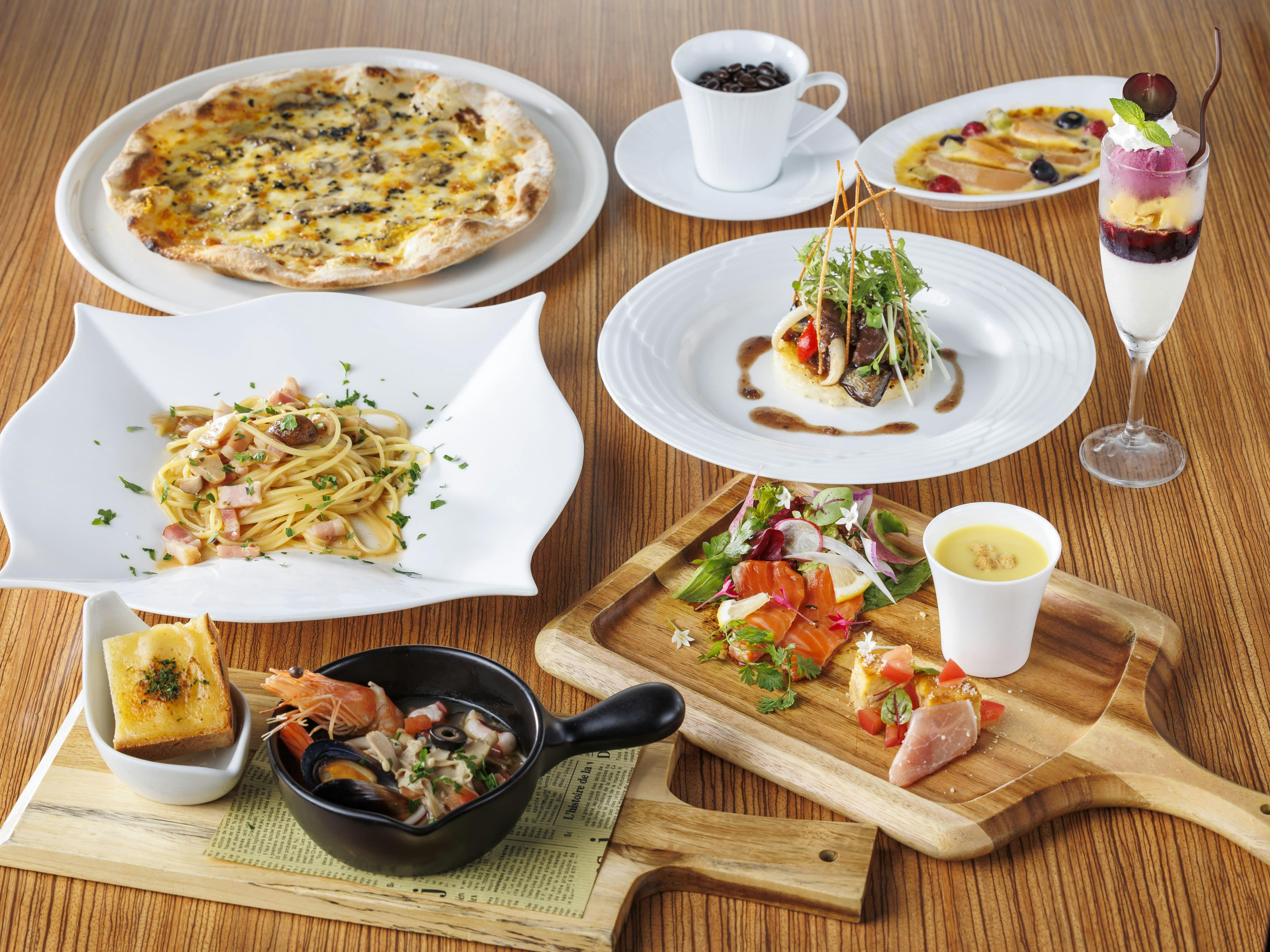 【秋限定】秋の味覚フェア イタリアン「フォンターナ」（2食付）
