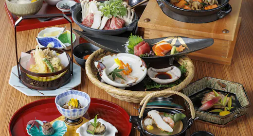 【秋限定】秋の味覚フェア 料亭「万葉亭」(2食付)