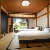 ห้องพักสไตล์ญี่ปุ่น (เตียงเดี่ยว Simmons 2 เตียง) ปลอดบุหรี่